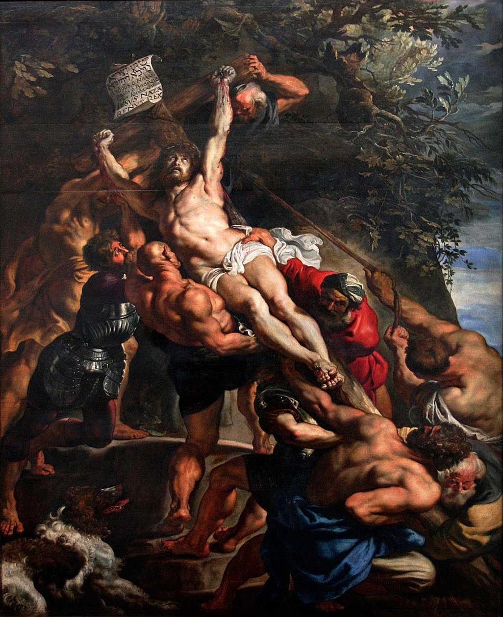 The Raising of the Cross av Peter Paul Rubens