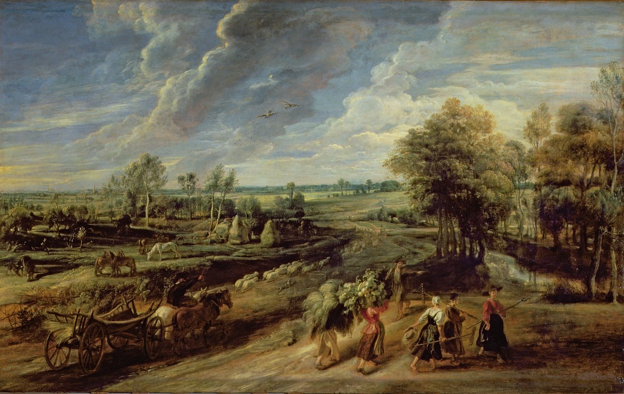 Gårdsarbetarnas återkomst från fälten av Peter Paul Rubens