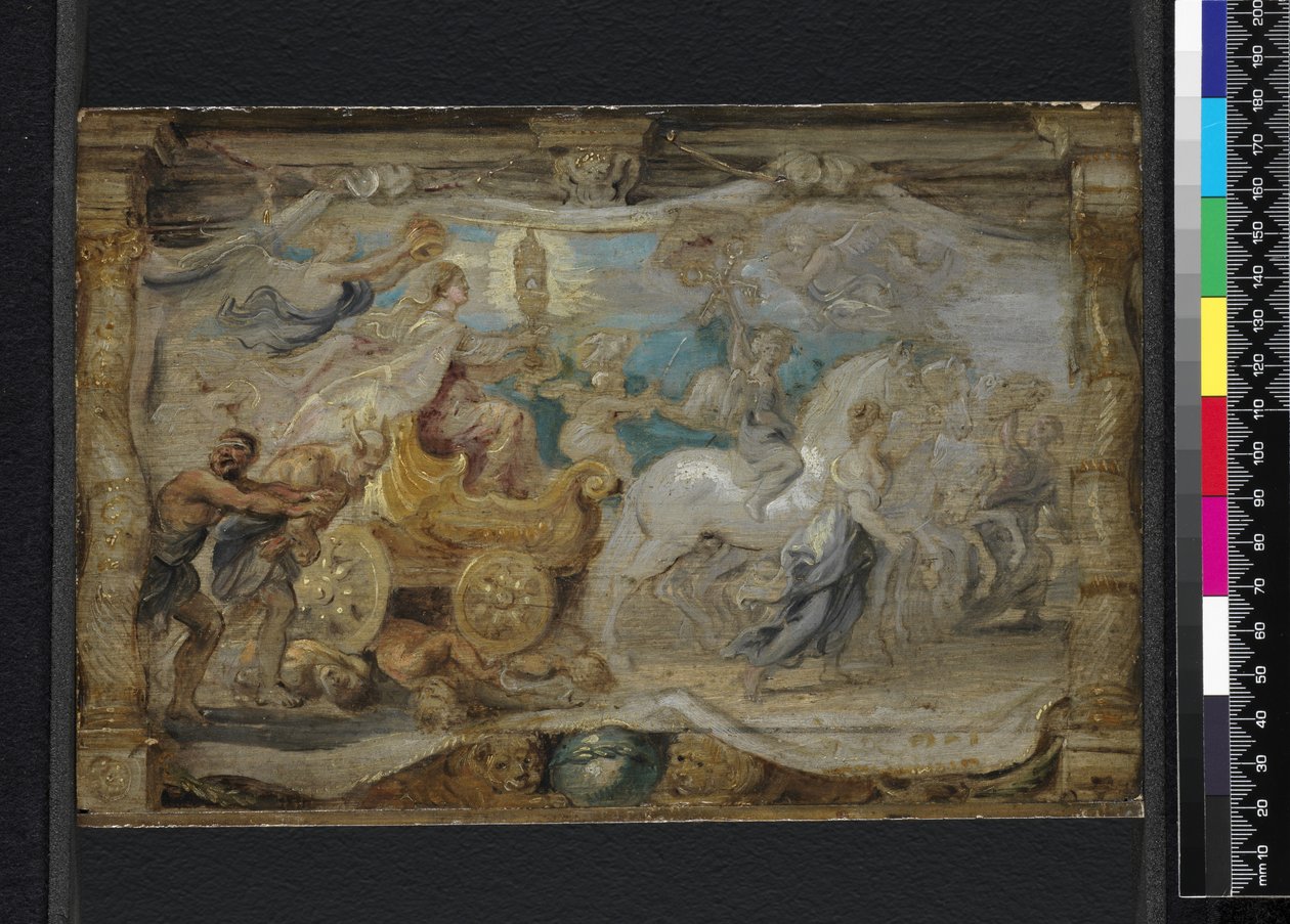Eukaristins triumf över okunnighet och blindhet Ecclesia Triumphans under den heliga nattvarden, ca 1625-26 av Peter Paul Rubens