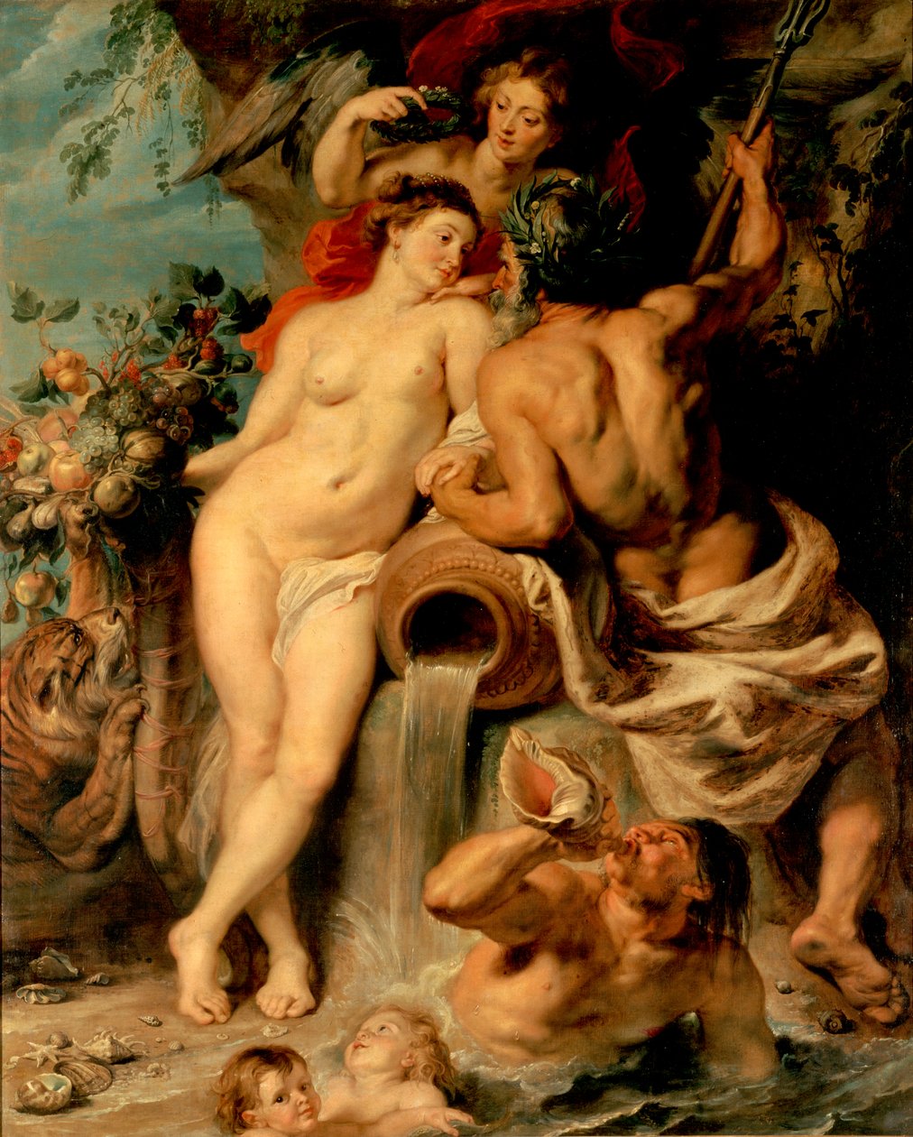 Unionen av jord och vatten (Antwerpen och Scheldt) av Peter Paul Rubens