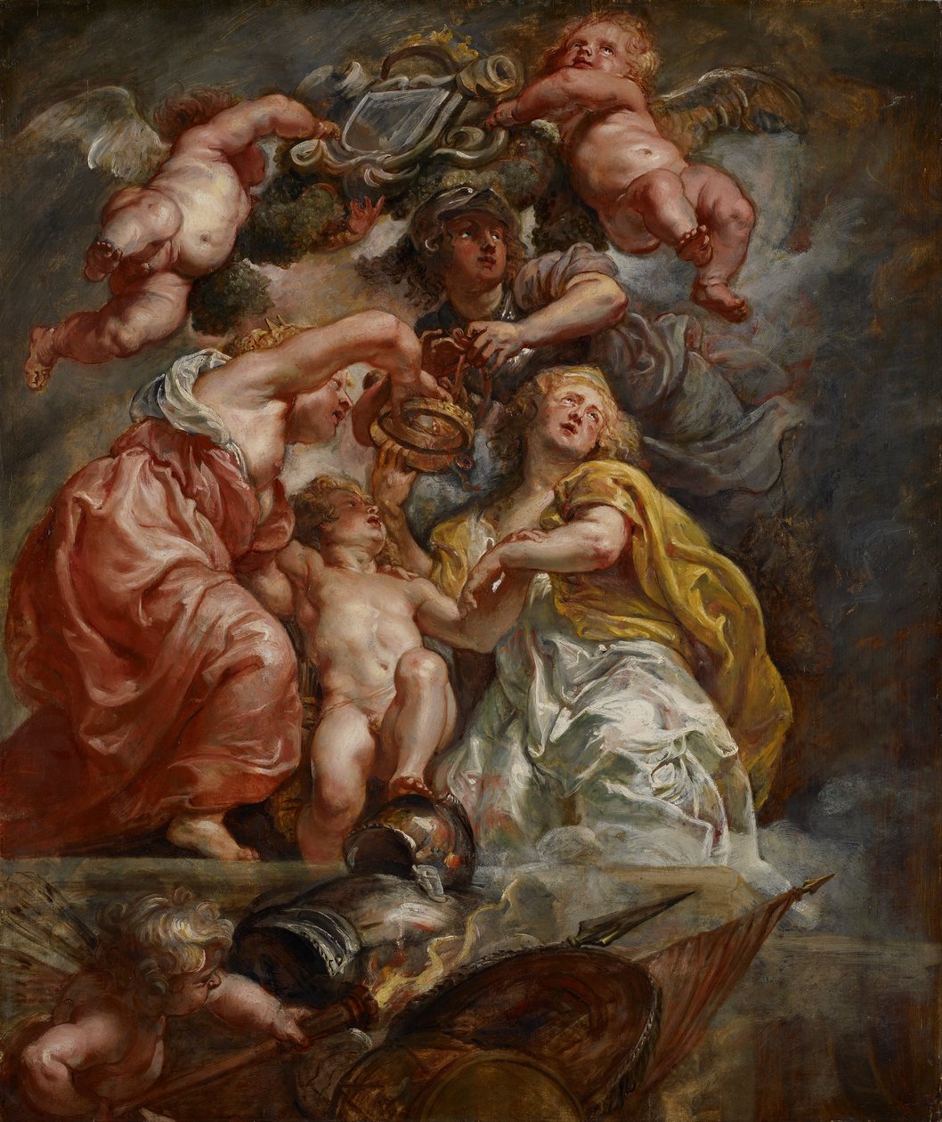The Union of England and Scotland (Charles I as the Prince of Wales) av Peter Paul Rubens