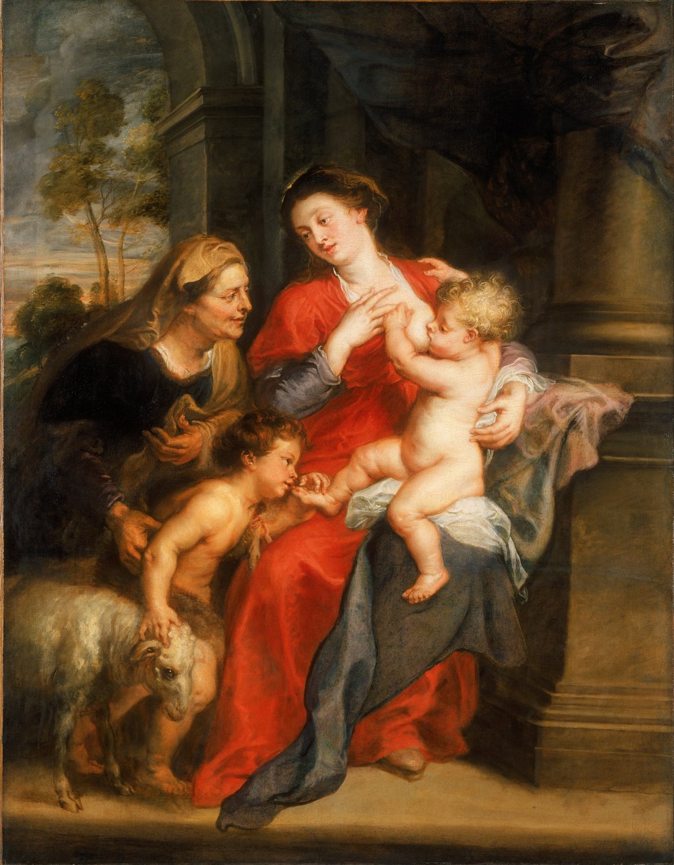 The Virgin and Child with Sts. Elizabeth and John the Baptist av Peter Paul Rubens
