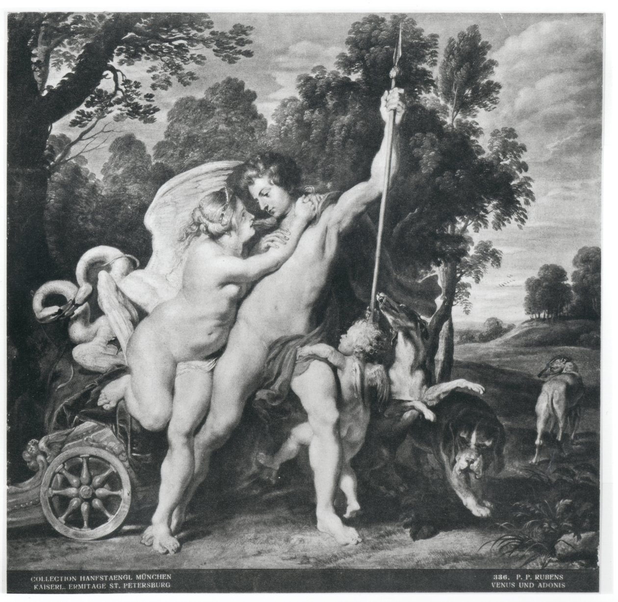 Venus och Adonis av Peter Paul Rubens