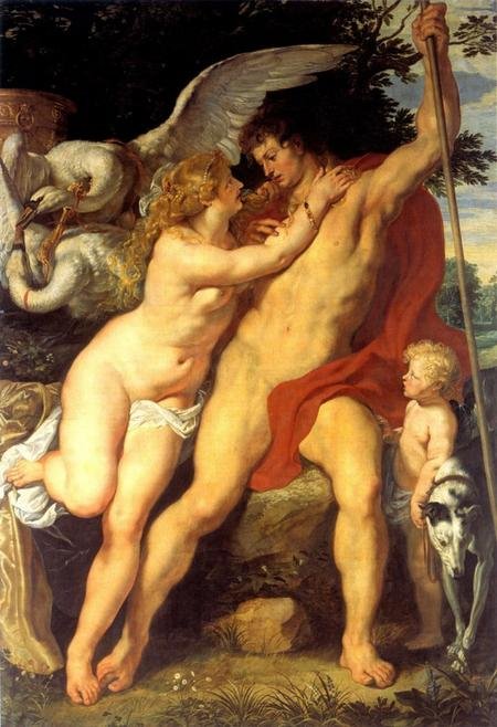 Venus and Adonis  av Peter Paul Rubens