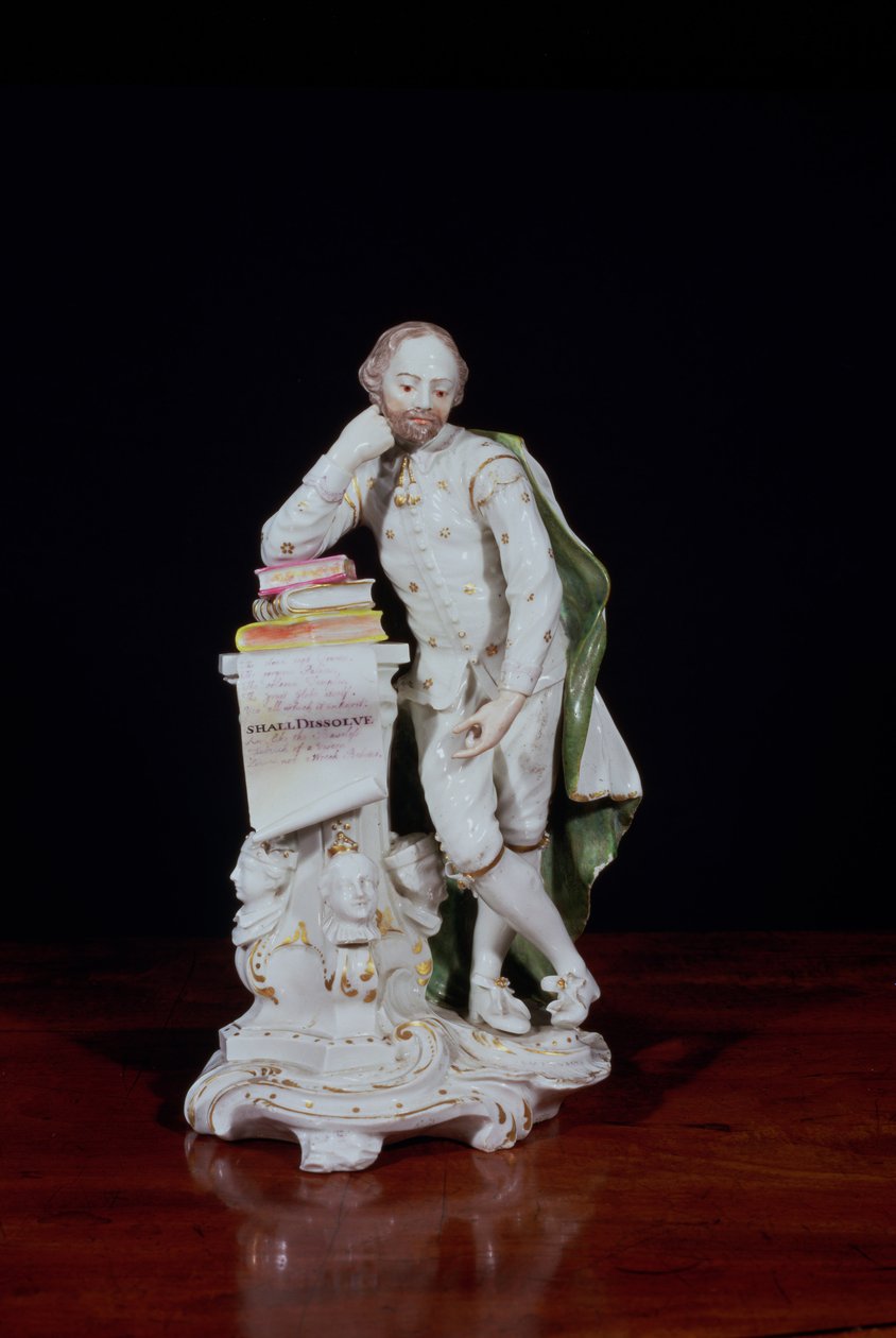 William Shakespeare, baserad på monumentet i Westminster Abbey, ca 1765 (mjukt klistrat porslin) av Peter Scheemakers