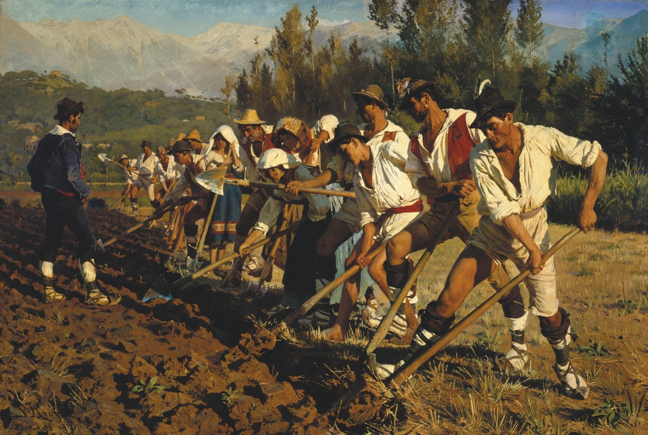 Italienske markarbejdere av Peder Severin Krøyer