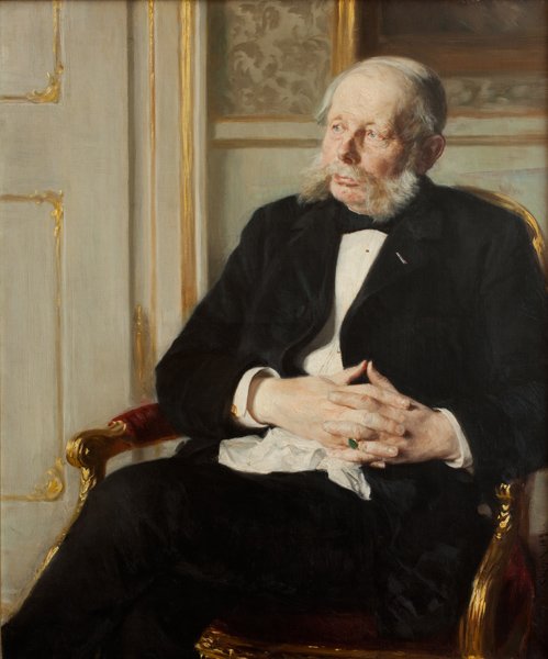 Portrait of Baron Otto Ditlev Rosenørn-Lehn av Peder Severin Krøyer