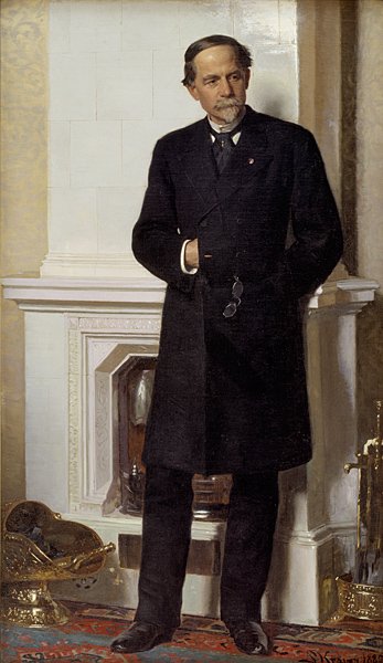 Portrait of the architect Ferdinand Meldahl av Peder Severin Krøyer