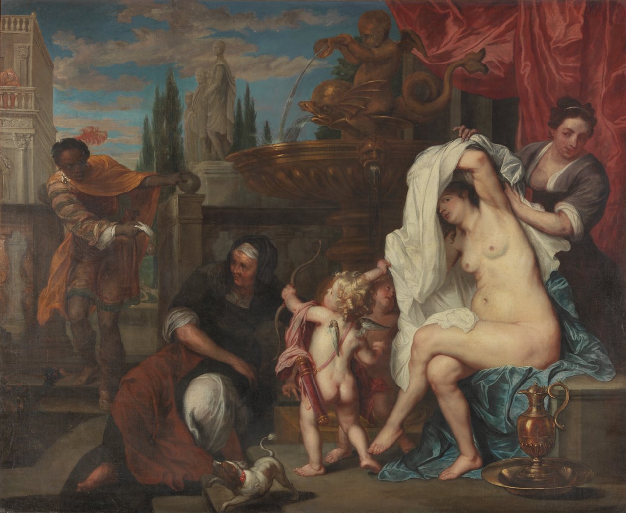 Bathsheba (olja på duk) av Peter (1624 1677) Thys