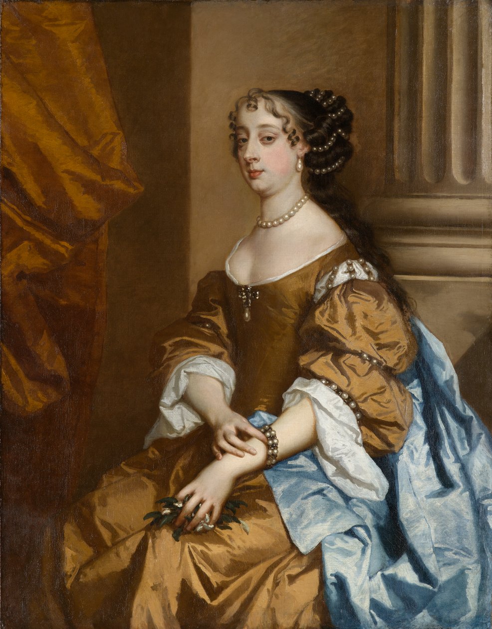 Barbara Villiers, senare hertiginna av Cleveland (1640-1709), cirka 1662-1665 (olja på duk) av Peter (and studio) Lely