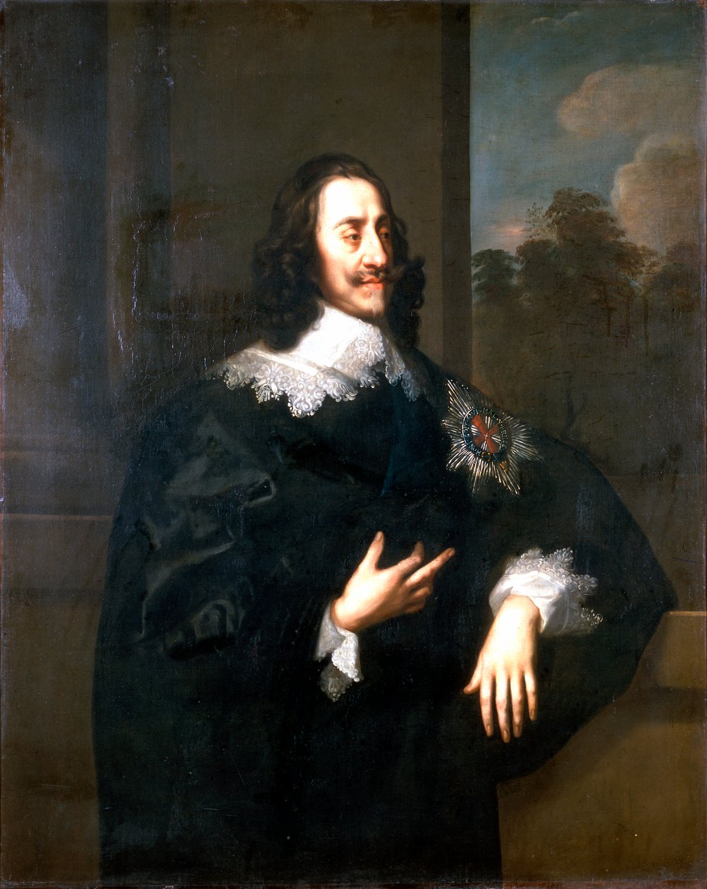 Kung Karl I, ca 1660-70 (olja på duk) av Peter (circle of) Lely