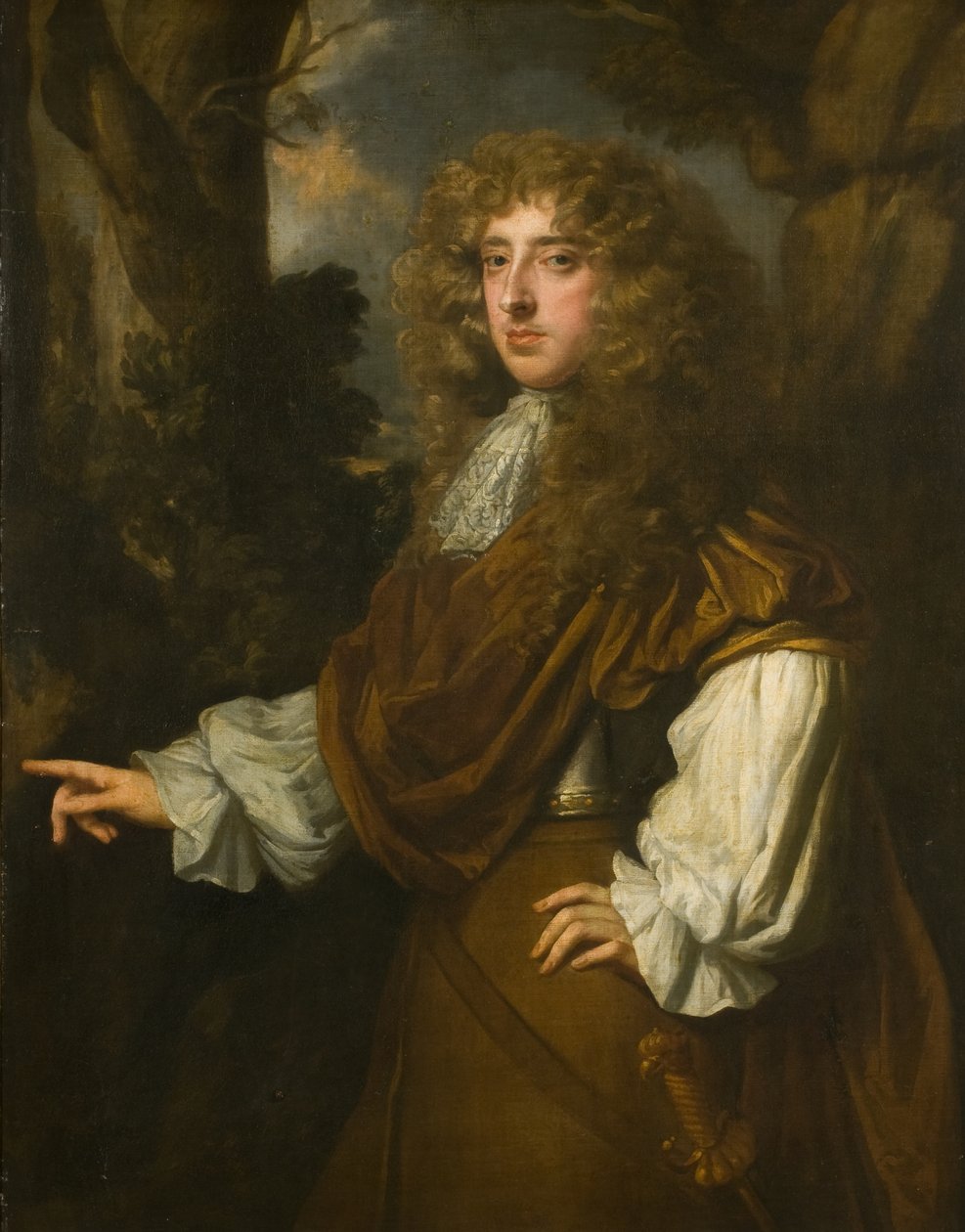 Porträtt av en gentleman av Peter (studio of) Lely