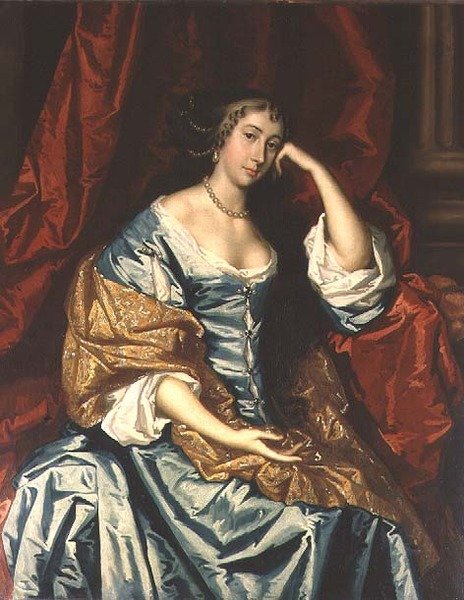 Porträtt av en sittande dam av Peter (studio of) Lely