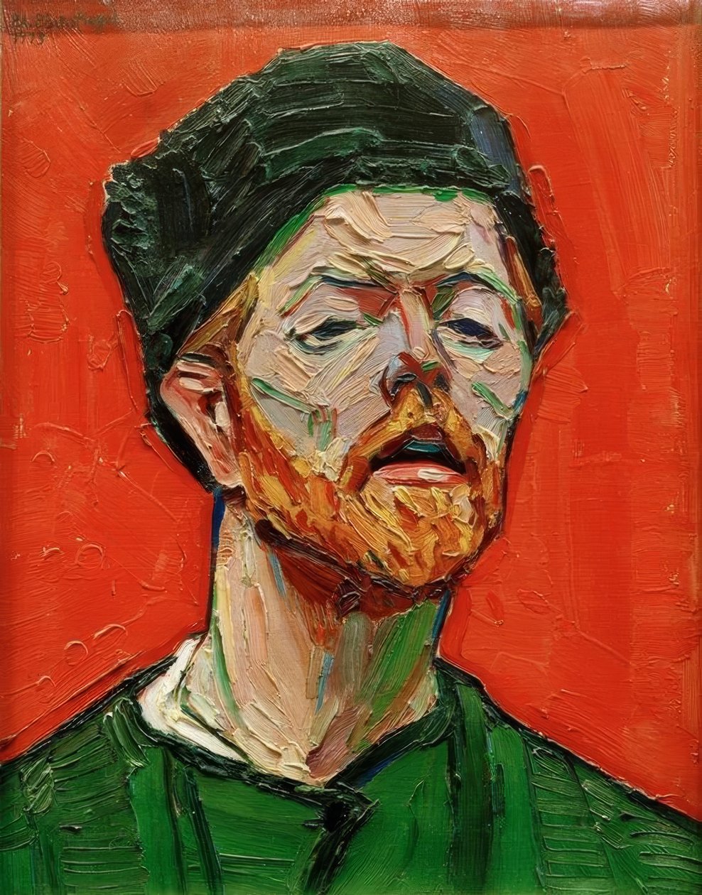 självporträtt av Peter August Böckstiegel