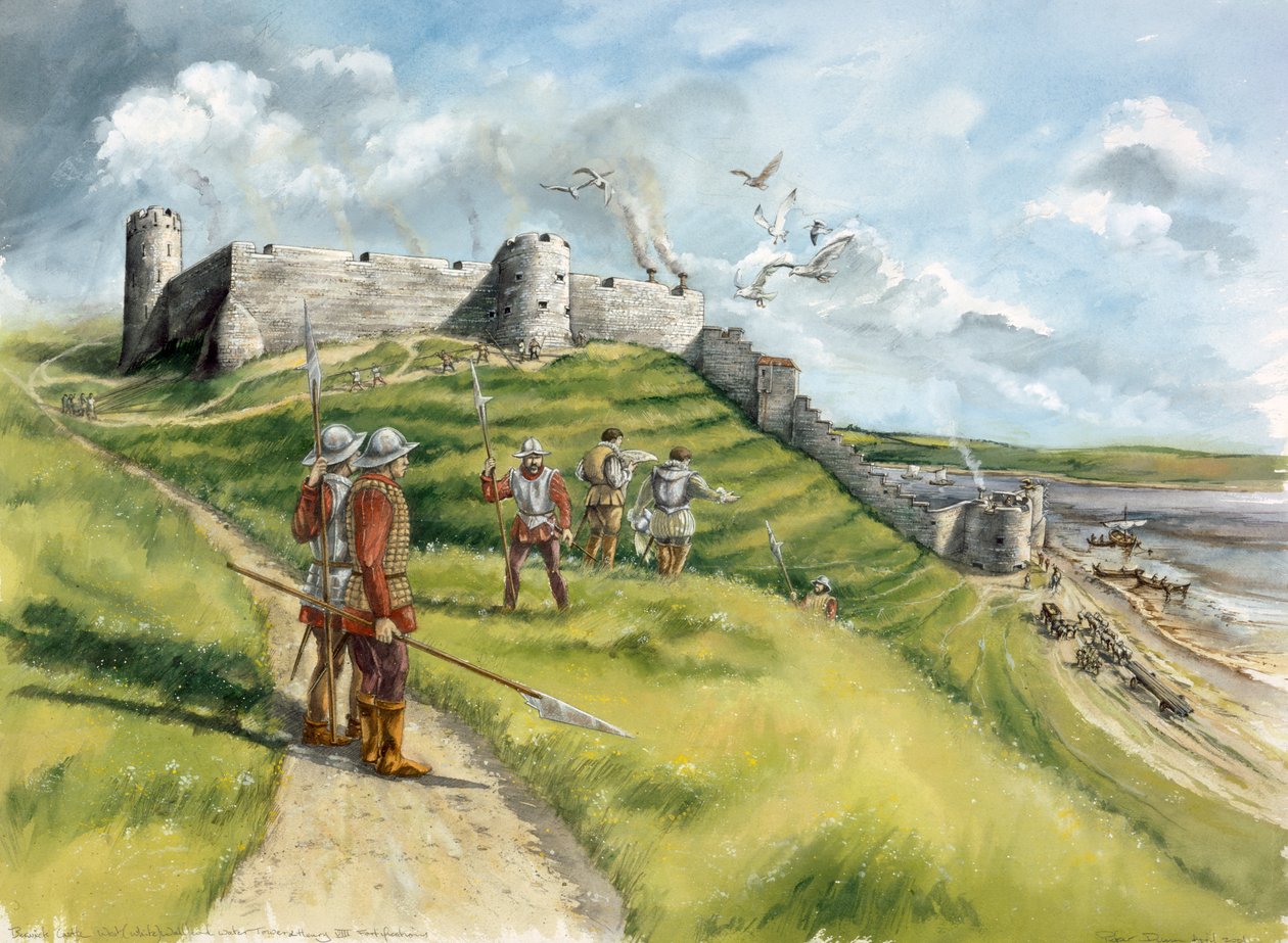Berwick Castle, 1500-talet, c1990-2010 av Peter Dunn