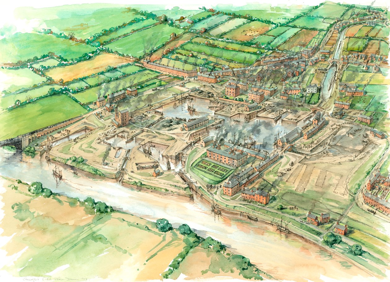 Utveckling av Stourport c1809, c1980-2010 av Peter Dunn