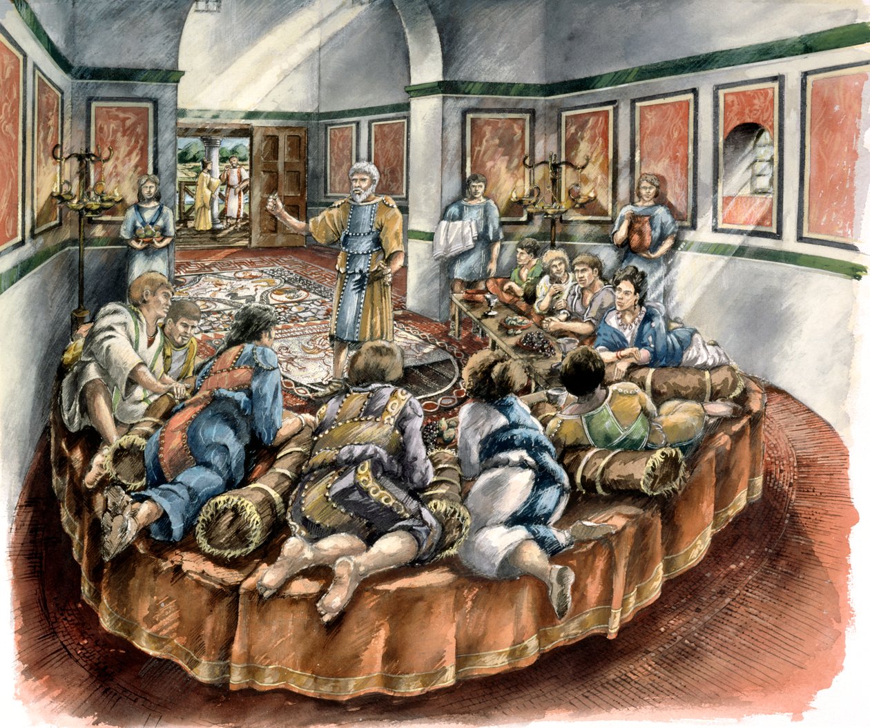 Lullingstone romersk villa, c4th century, c1990-2010 av Peter Dunn