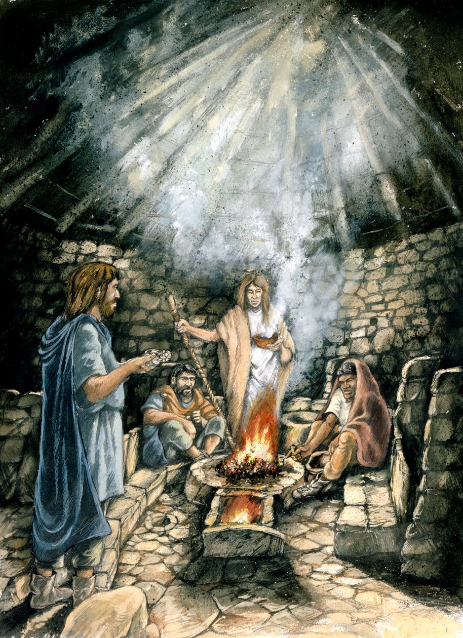 Shrine at Nornour, Isles of Scilly, 3:e århundradet, c1990-2010 av Peter Dunn