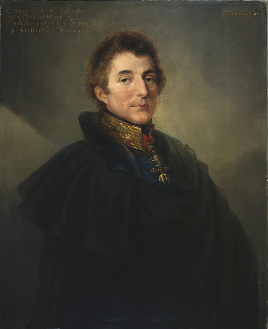 Fältmarskalk Arthur Wellesley, KG GCB (1769-1852), 1:e hertig av Wellington, 1820 av Peter Edward Stroehling