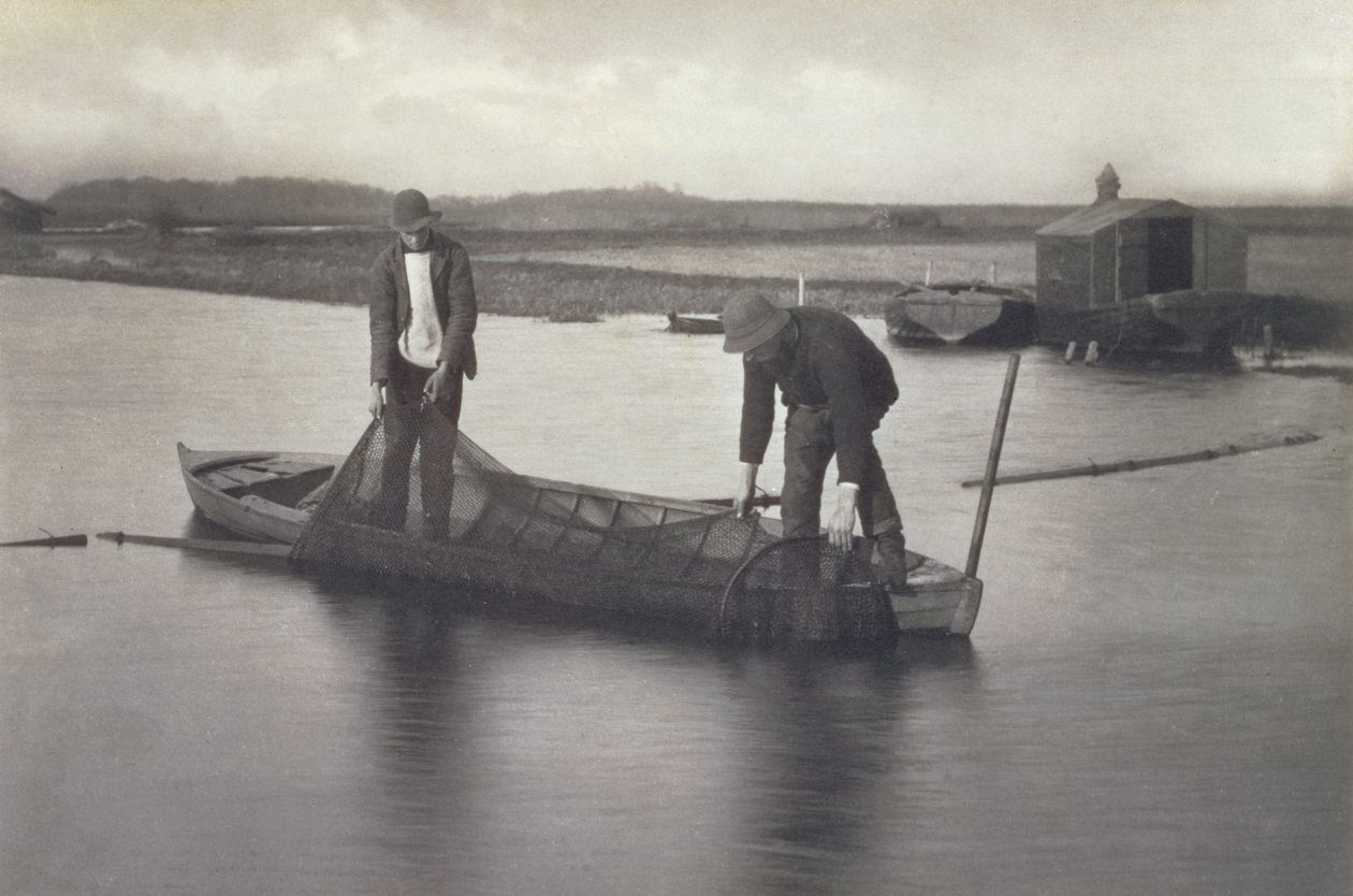 Tar upp ålnätet, ca 1886 av Peter Emerson und Thomas Goodall