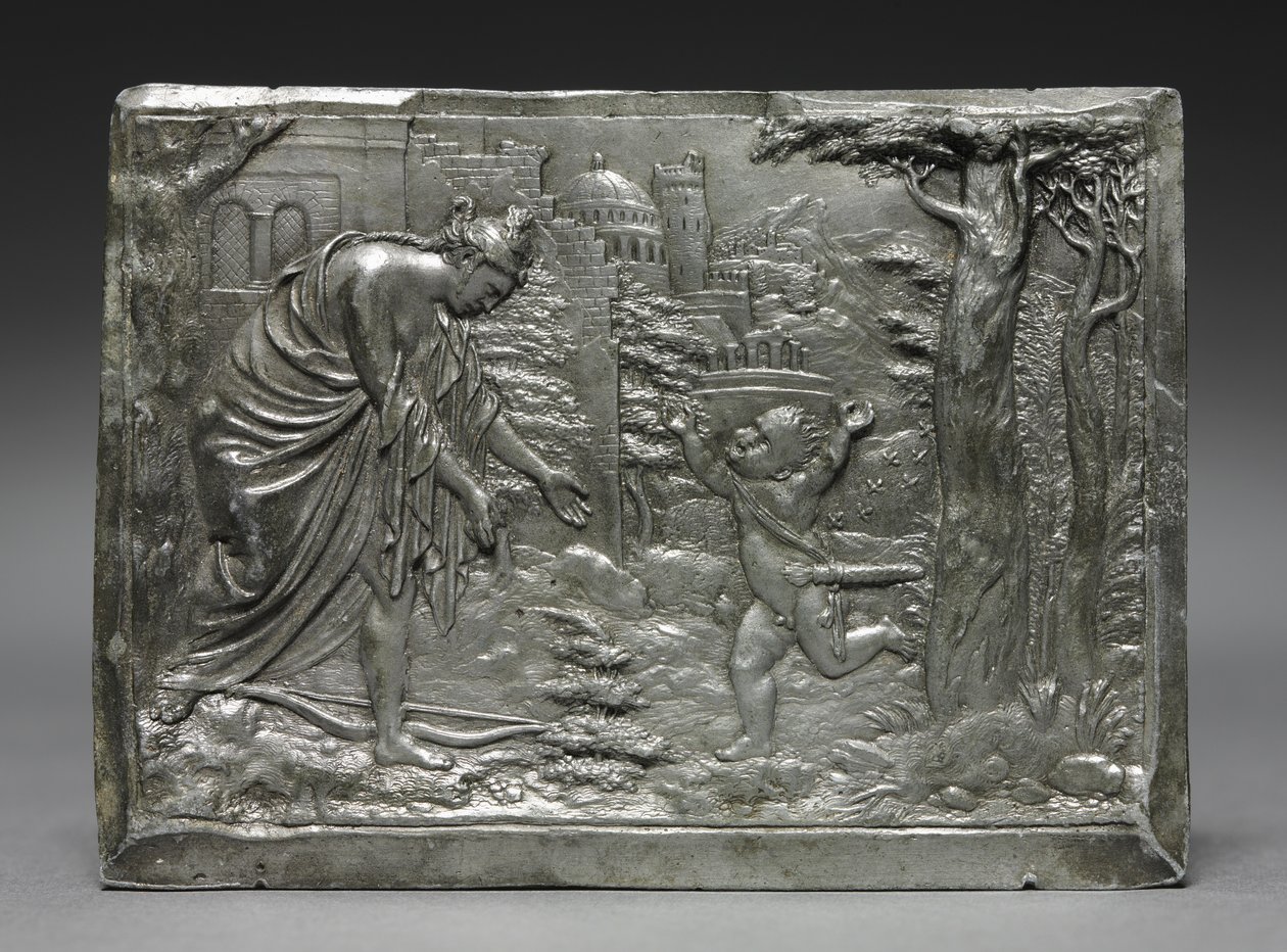 Amor som klagar till Venus, ca. 1540-1546. av Peter Flötner