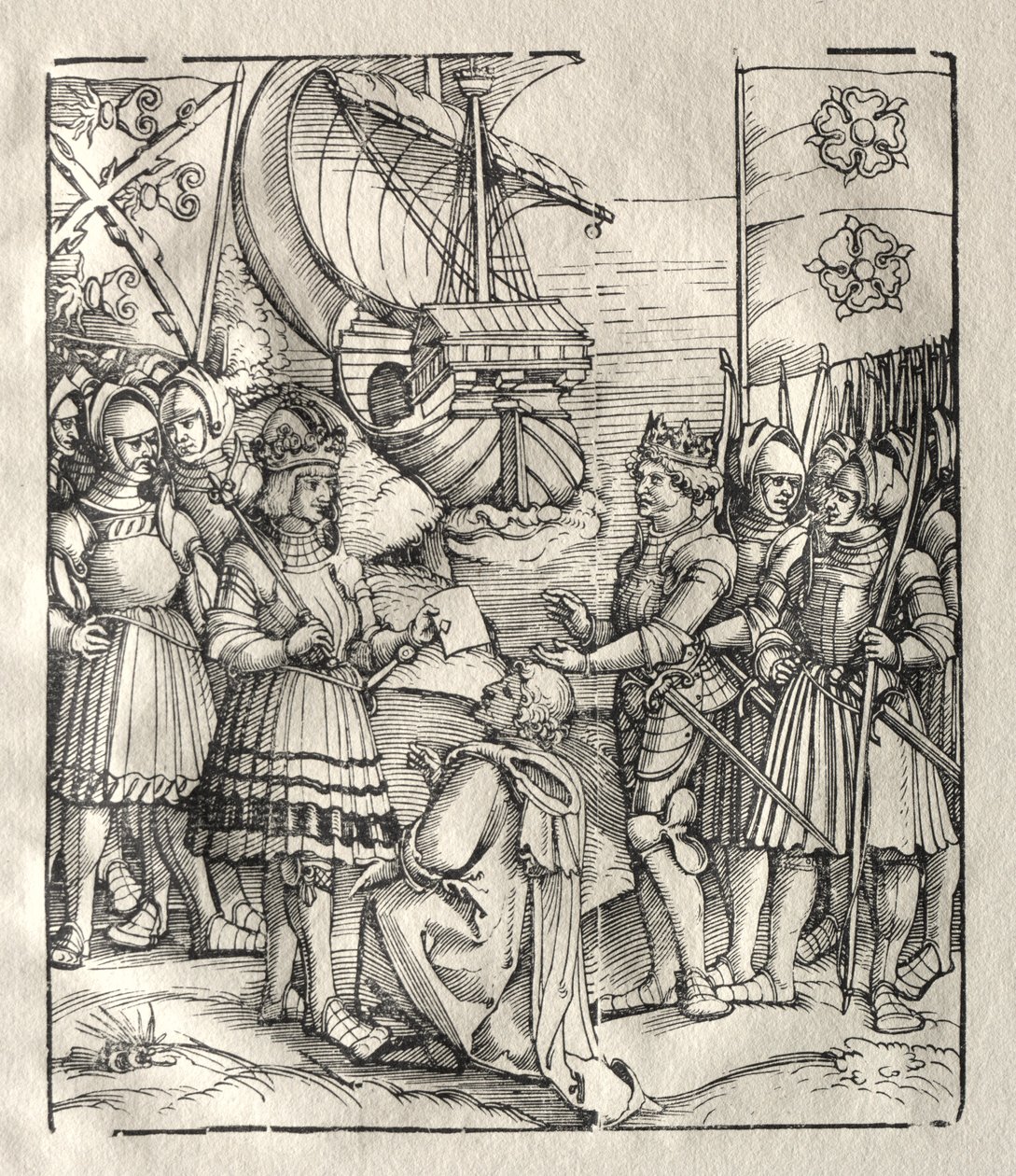 Maximilian sluter fred med Henry VII. av Peter Flötner