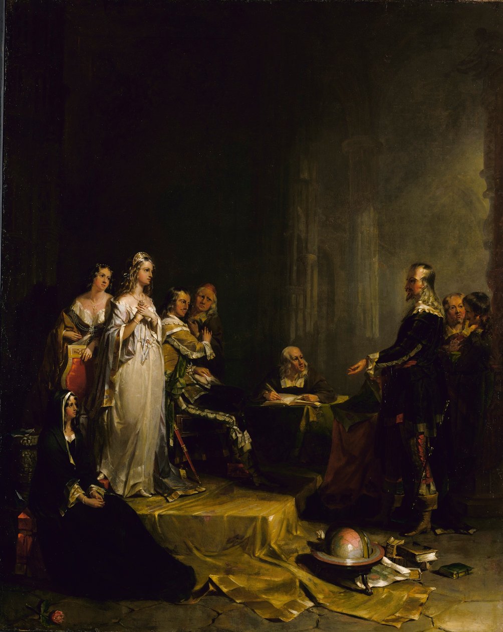 Columbus inför drottningen av Peter Frederick Rothermel
