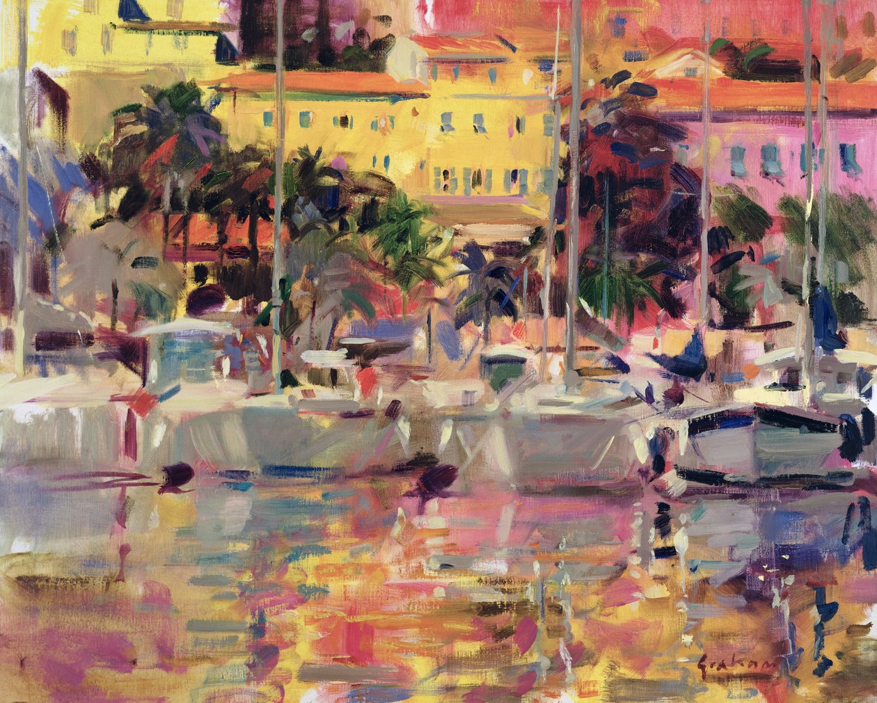 Golden Harbor Vista av Peter Graham (Contemporary)