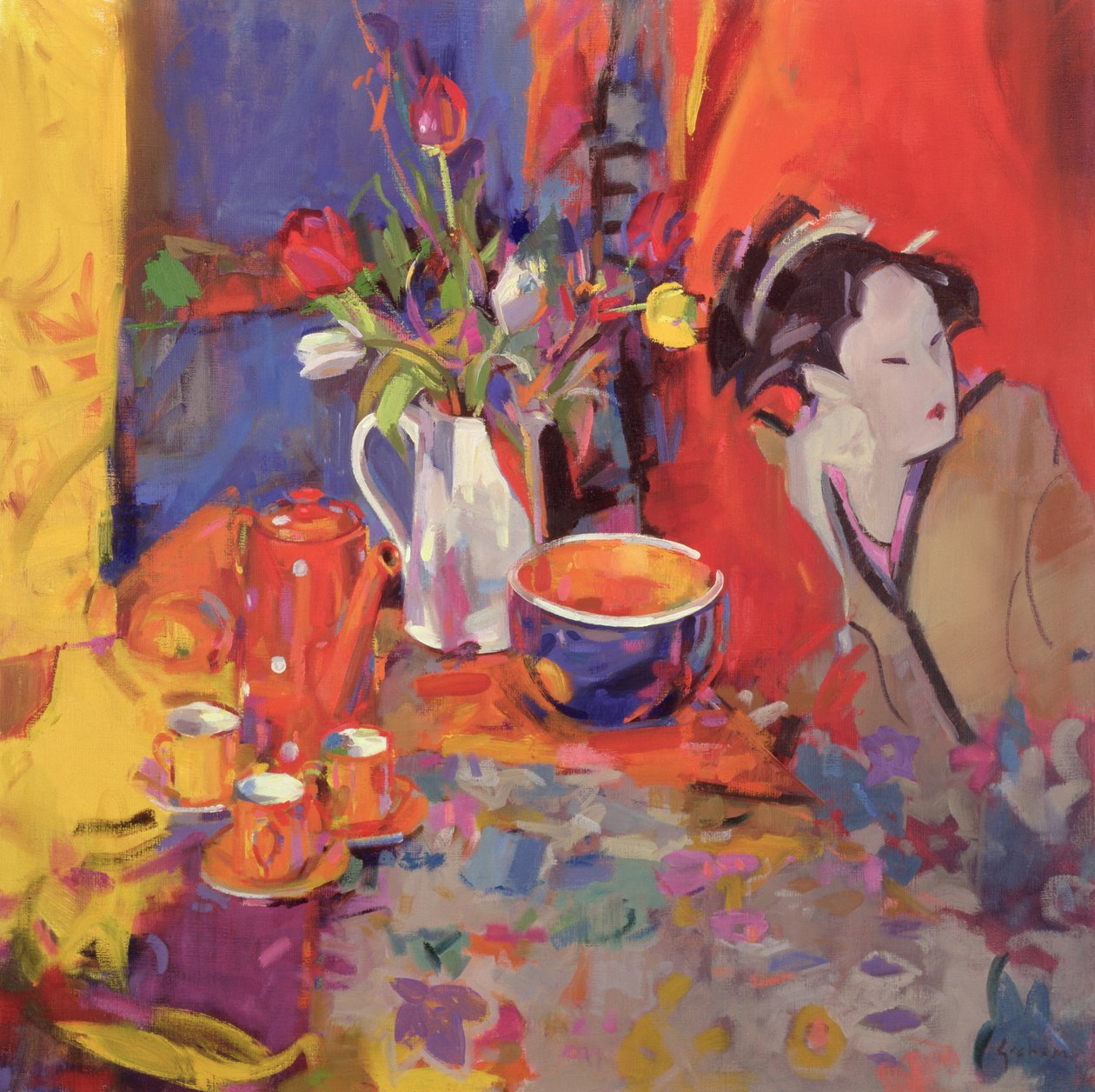 Det magiska bordet, 2002 av Peter Graham (Contemporary)