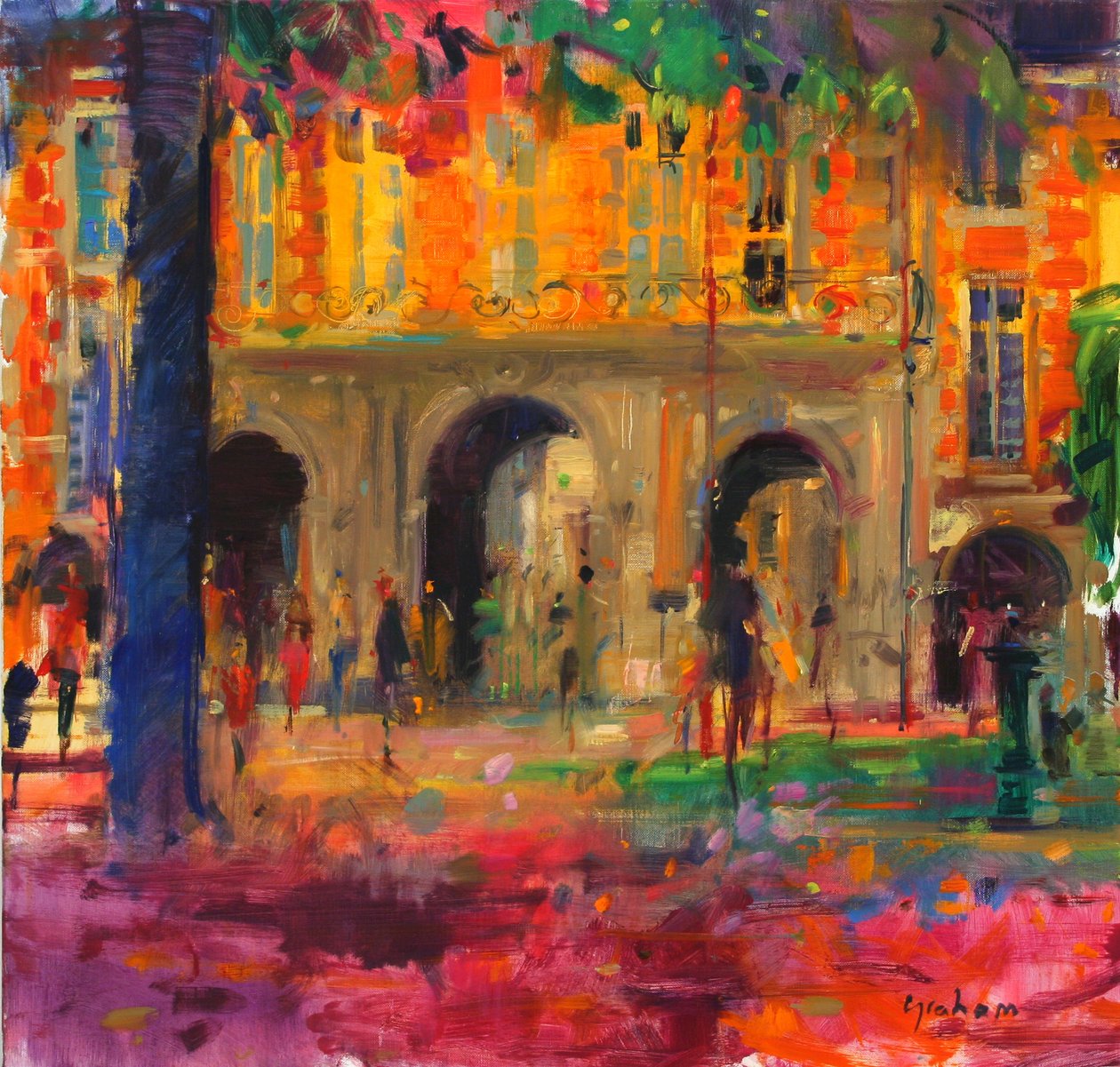 Den kungliga paviljongen, Place des Vosges av Peter Graham (Contemporary)