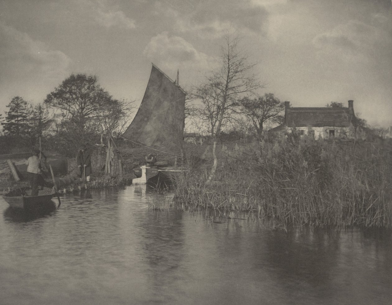 En bredmans stuga,1886 (foto) av Peter Henry Emerson