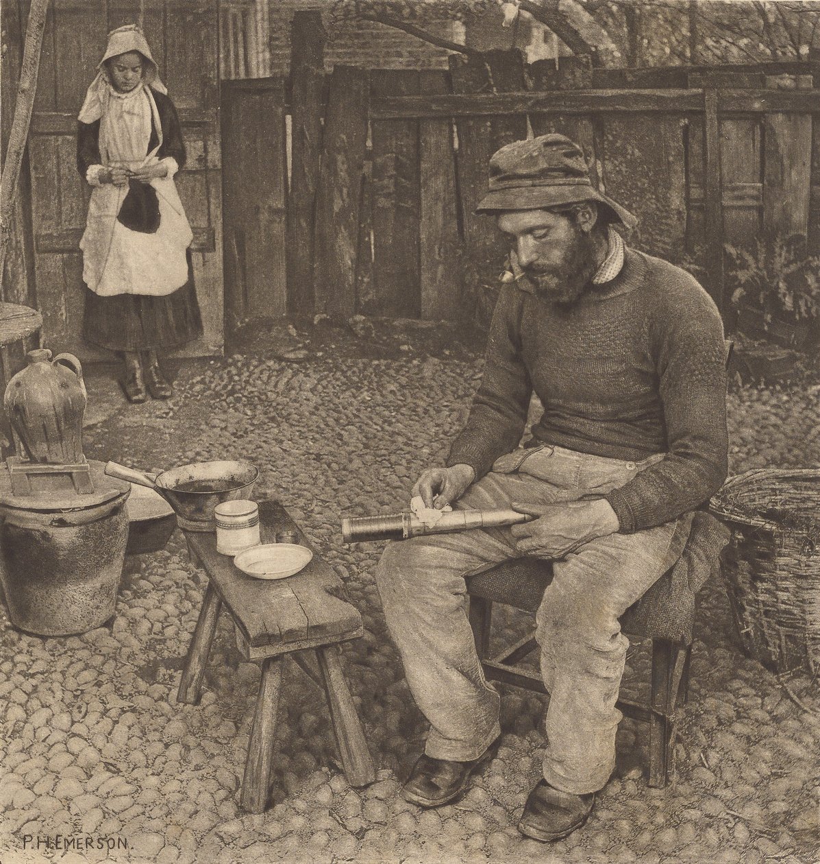 En fiskare i hemmet av Peter Henry Emerson