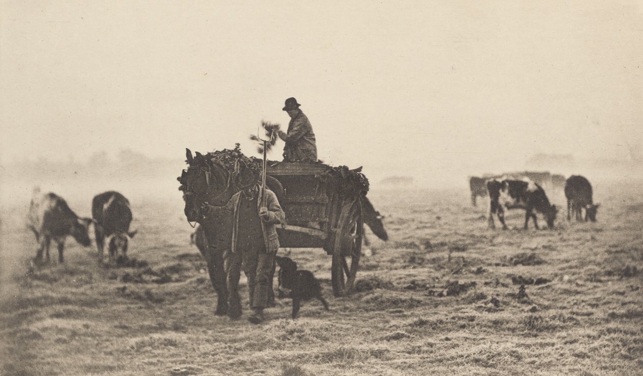 A Frosty Morning, 1890-1891, tryckt 1893. av Peter Henry Emerson