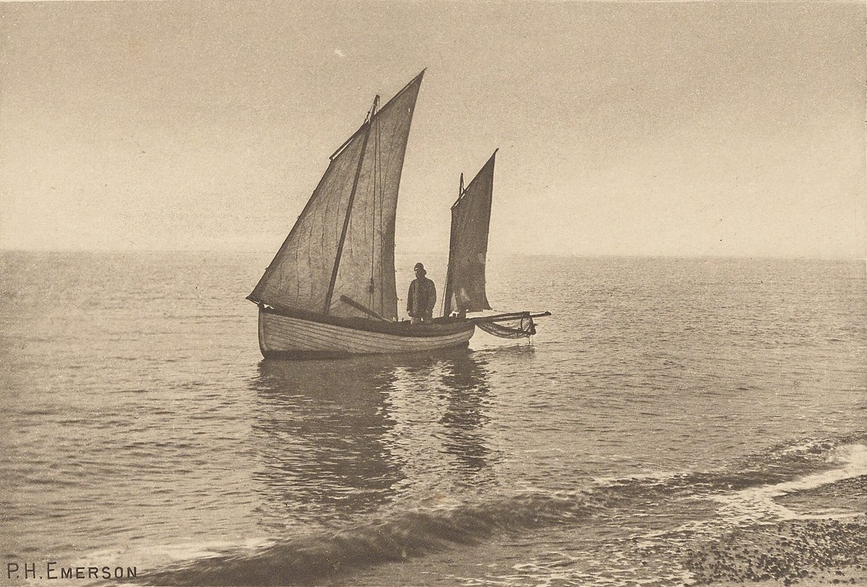 En dimmig morgon vid Nordsjön av Peter Henry Emerson