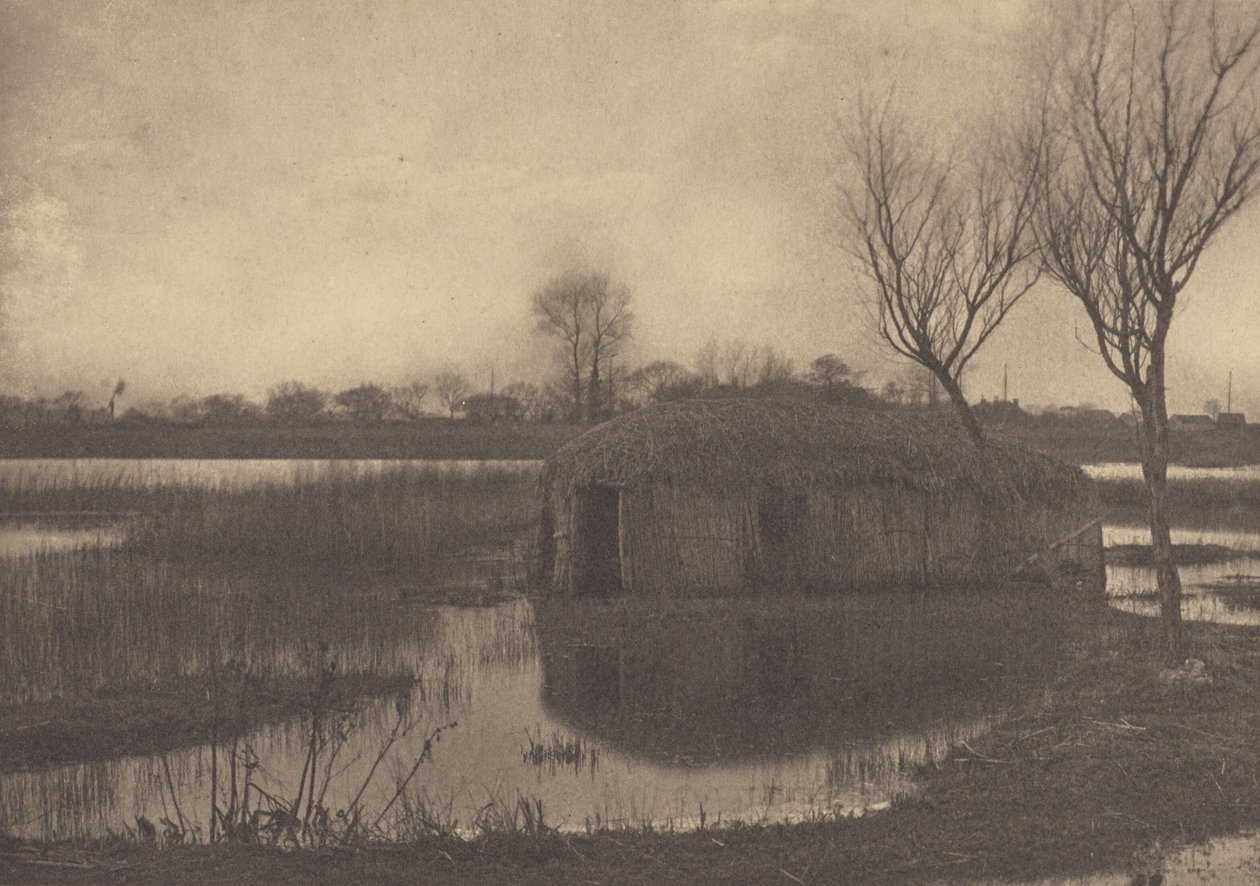 Ett båthus av vass av Peter Henry Emerson