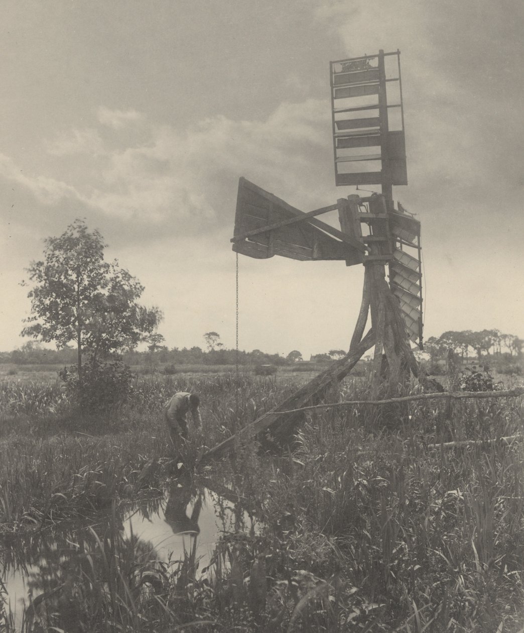 En förstörd vattenkvarn av Peter Henry Emerson