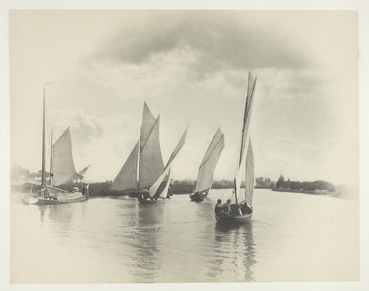 En seglingsmatch på Horning av Peter Henry Emerson
