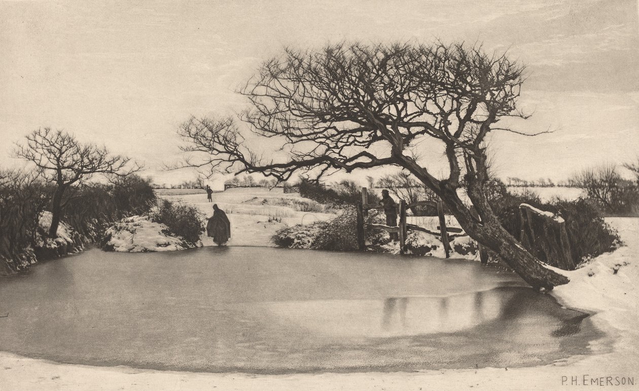 En vintermorgon av Peter Henry Emerson