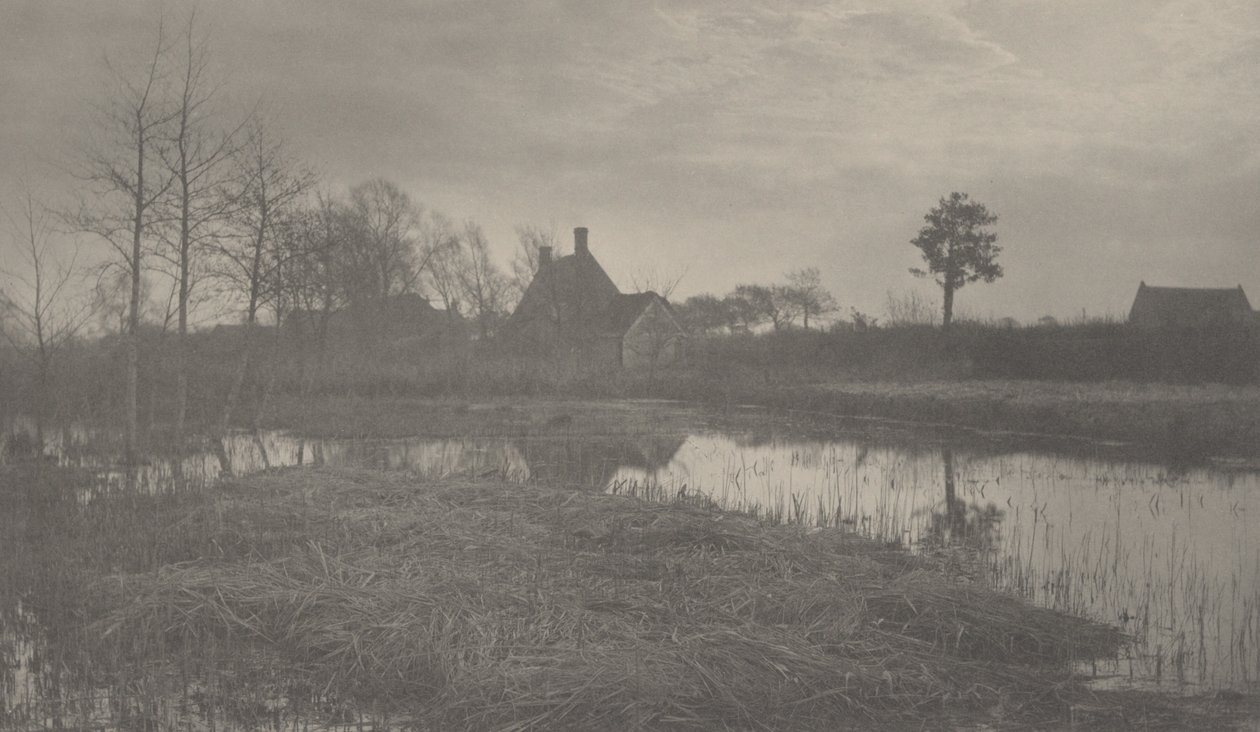 Kväll,1886 (foto) av Peter Henry Emerson