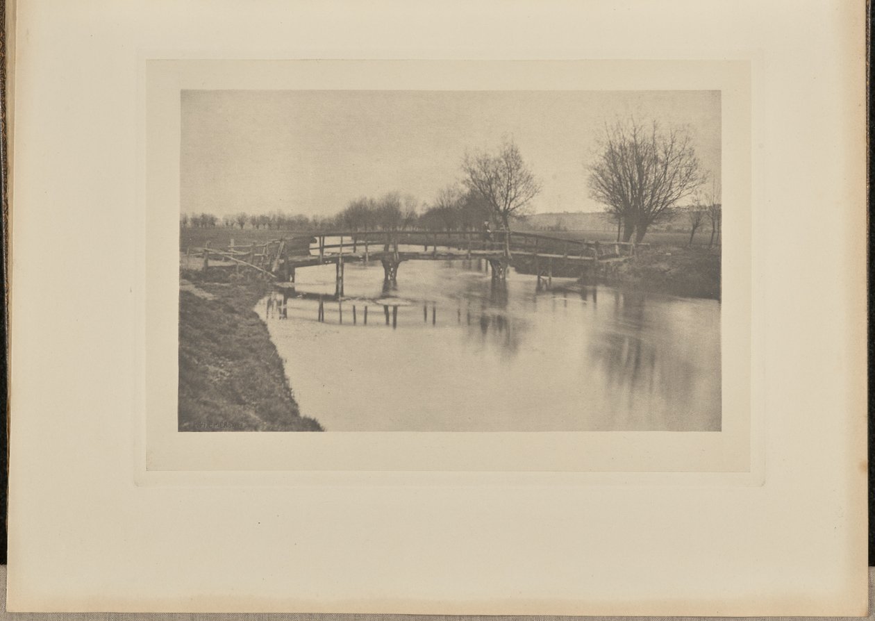 Gångbro nära Cheshunt av Peter Henry Emerson
