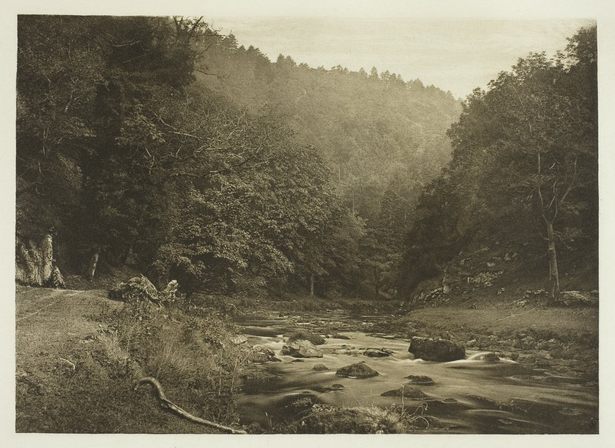 I Dove Dale (på Staffordshire-sidan) av Peter Henry Emerson