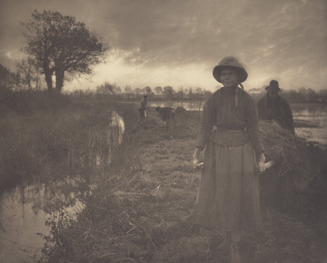 Att stöta fram kärrhö med stakar av Peter Henry Emerson