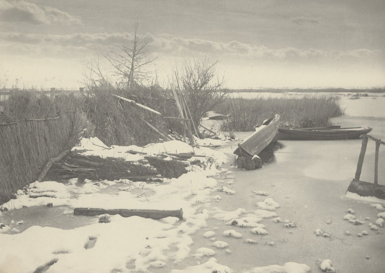 Den första frosten,1886 (foto) av Peter Henry Emerson