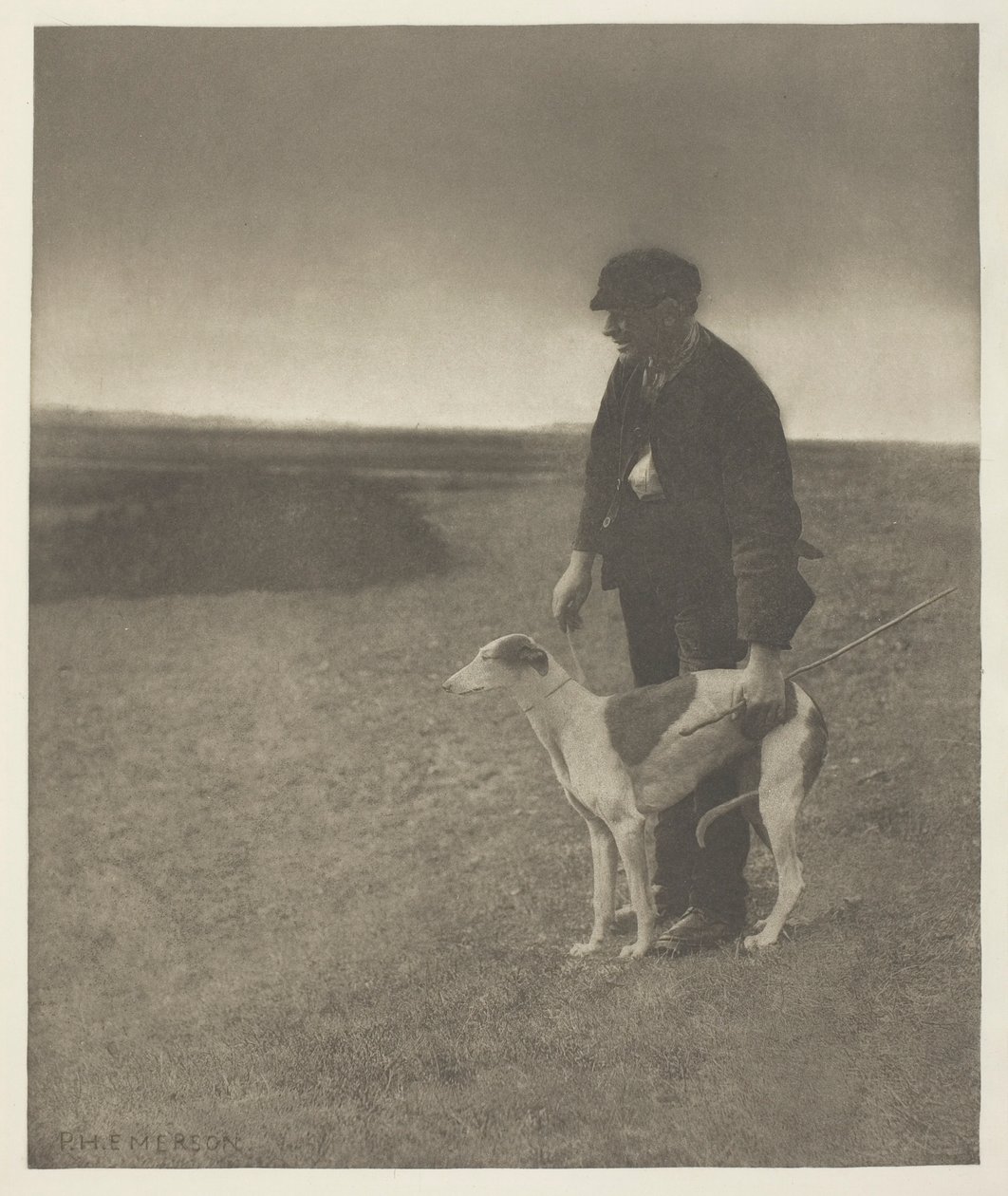 The Poacher - A Hare in View, (Suffolk) av Peter Henry Emerson