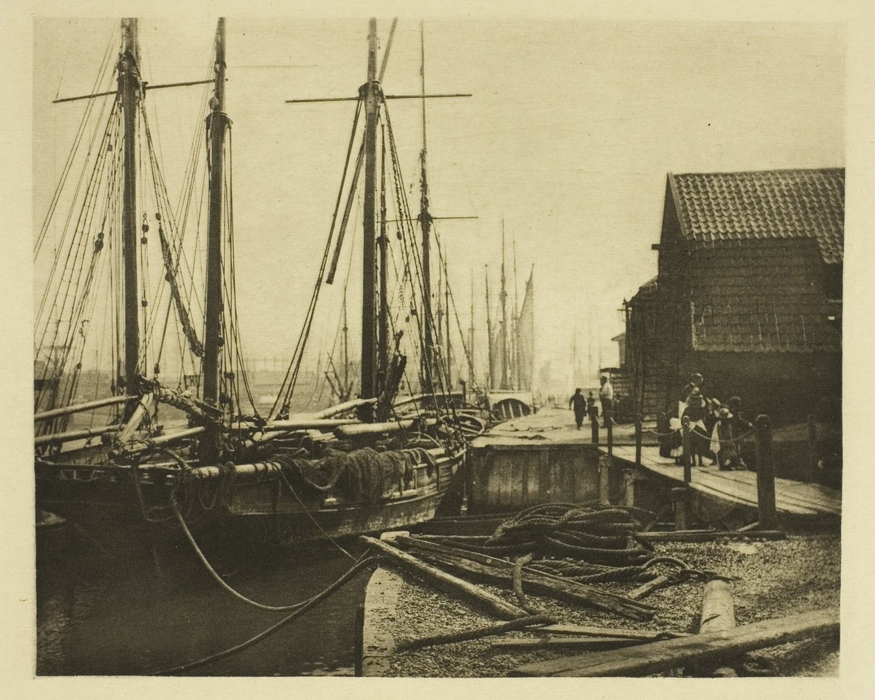 Kajerna vid middagstid av Peter Henry Emerson