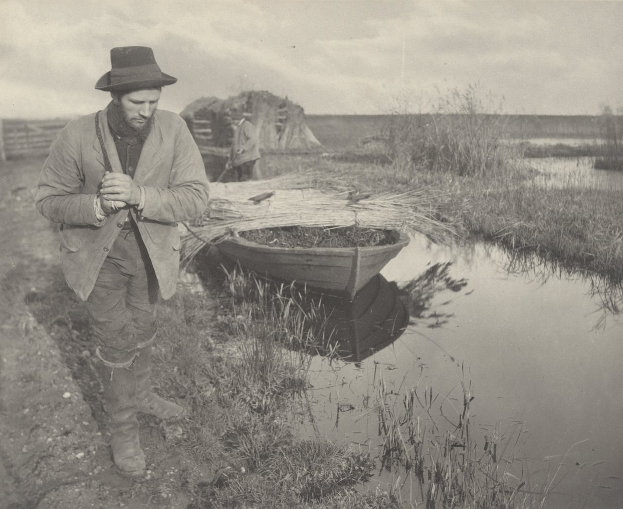Bogsering av Reed,1886 (foto) av Peter Henry Emerson