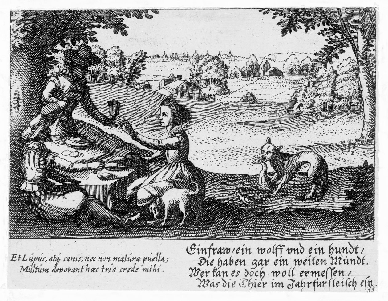En picknick, ca 1650 av Peter I Rollos