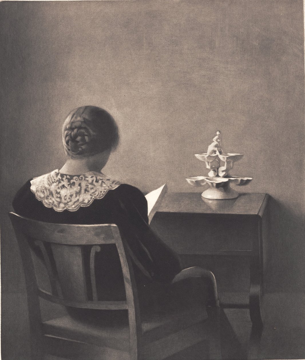 Läsande dam av Peter Vilhelm Ilsted
