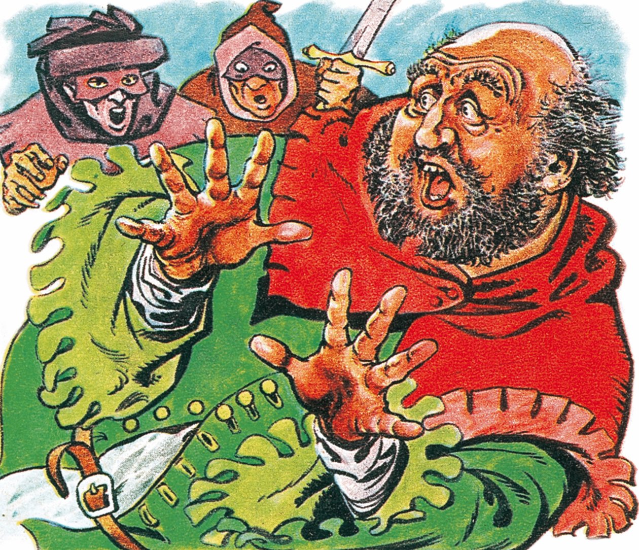 Prins Hal och Poins skrämmer den fete Falstaff av Peter Jackson