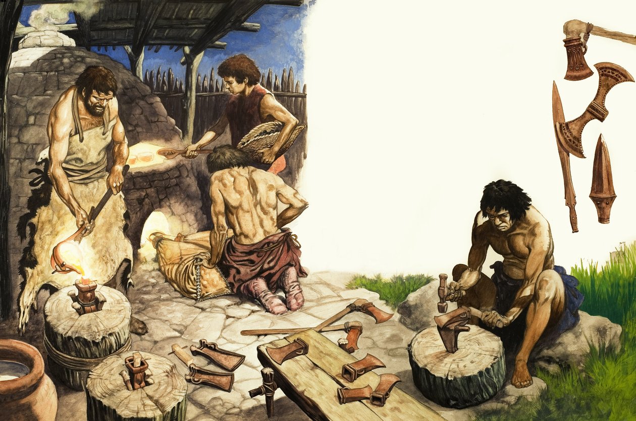 Bronsåldern, illustration från "Treasure av Peter Jackson
